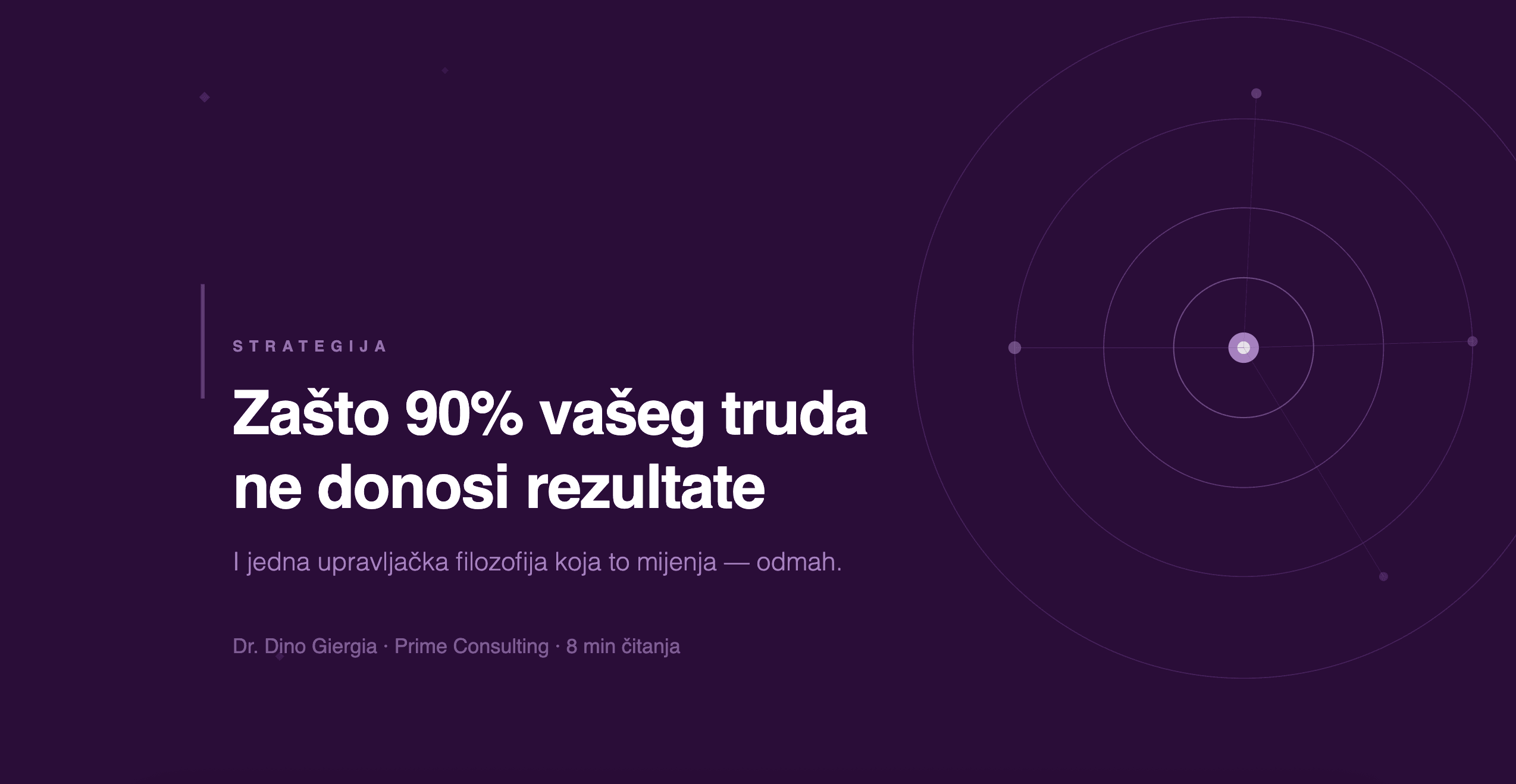 Zašto 90% vašeg truda ne donosi rezultate