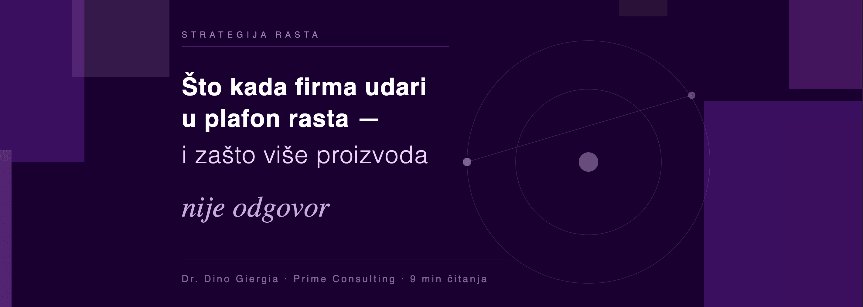 Što kada firma udari u plafon rasta — i zašto više proizvoda nije odgovor