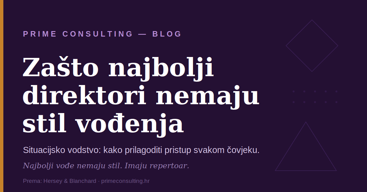 Zašto najbolji direktori nemaju stil vođenja?