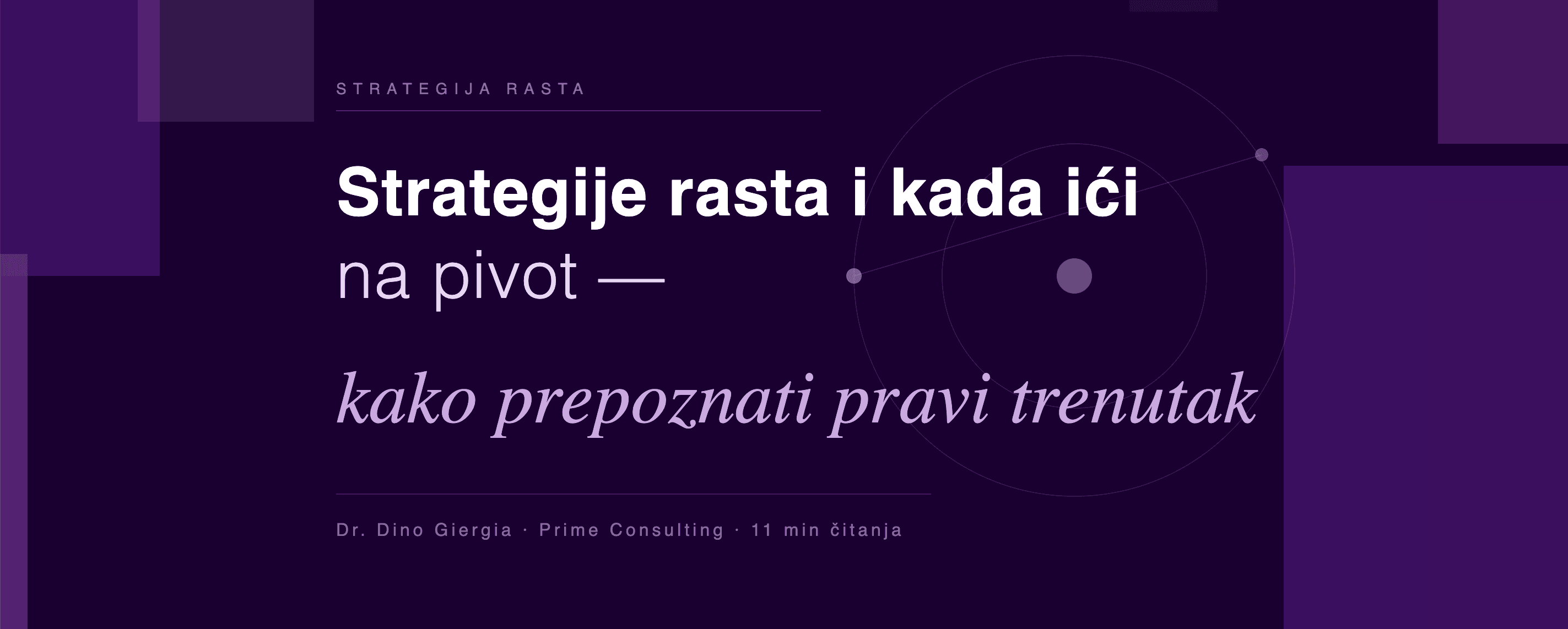 Strategije rasta i kada ići na pivot: Kako prepoznati pravi trenutak prije nego bude kasno